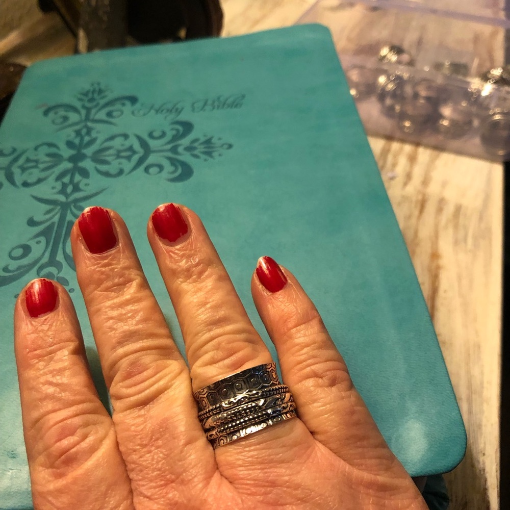 Gorgeous Sterling Silver Meditation Ring
